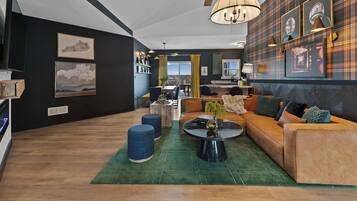 Smart TV, fireplace, offices