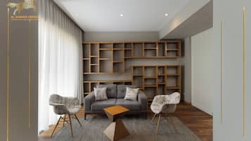 Superior Villa, 5 Bedrooms, Pool View, Executive Level | Living area