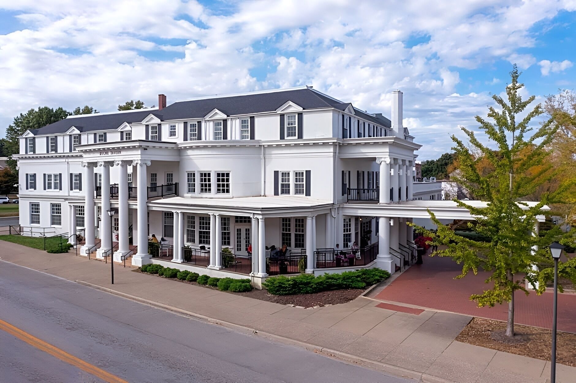 Take in the stately façade and classic architecture by day.