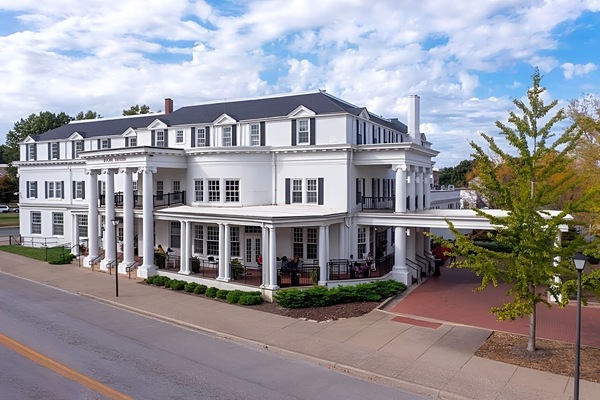 Take in the stately façade and classic architecture by day.
