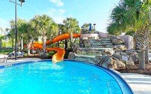 Outdoor pool, a heated pool - Luxury 7BR Home w/ Pool & Spa Near Disney (Davenport)