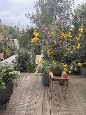 Dormitorio compartido, 1 habitación, fumadores, patio | Jardines del alojamiento