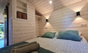 Bed sheets - Wellness break in a caravan - Nordic sauna & cold bath, nature and calm (Locunolé)