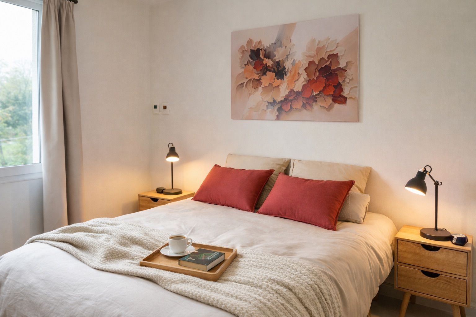 2 slaapkamers, een strijkplank/strijkijzer, internet, beddengoed