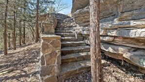 Property grounds - Brand-New Beaver Lake Cabin - Lake Views - Fire Pit - Sleeps Up To 9 (Garfield)