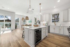Fridge, microwave, oven, stovetop - Grateful Getaway | Private Pool/Spa | 6-Seater Golf Cart | Arcade Games (Miramar Beach)
