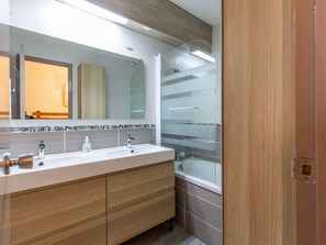 Bathroom - Studio cabin 5 pers, near slopes, La Mongie (La Mongie)