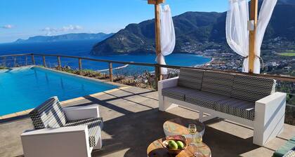 Villa Anemopili with amazing sea view close to town and beaches.Private parking.