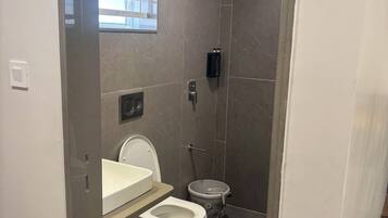 Superior Double Room, Hill View | Bathroom | Shower, hair dryer, towels, soap