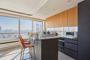 Fridge, microwave, oven, stovetop - Exceptional view Eiffel Tower and all of Paris (Paris)