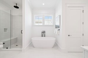 Shower, hair dryer, towels - Serenity Now | Easy Beach Access | Private Pool | Golf Cart (Inlet Beach)