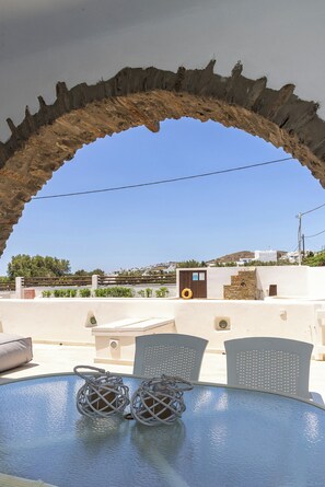 Outdoor dining - Home Sea home Agios Ioannis Porto  Tinos (Tinos)