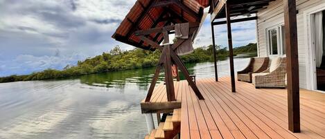 Bungalow Luxe, balcon, vue mer | Terrasse/Patio