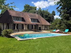 Pool - Fully equipped Normandy farmhouse with swimming pool (Sylvains-Lès-Moulins)