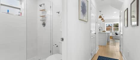 Hair dryer, towels