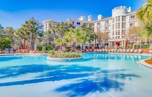 Piscine extérieure, piscine chauffée