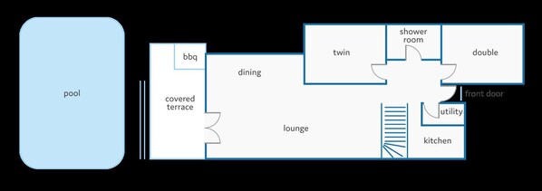 Floor plan - Villa Punta des Port Quince by Villa Plus (Cala d'Or)