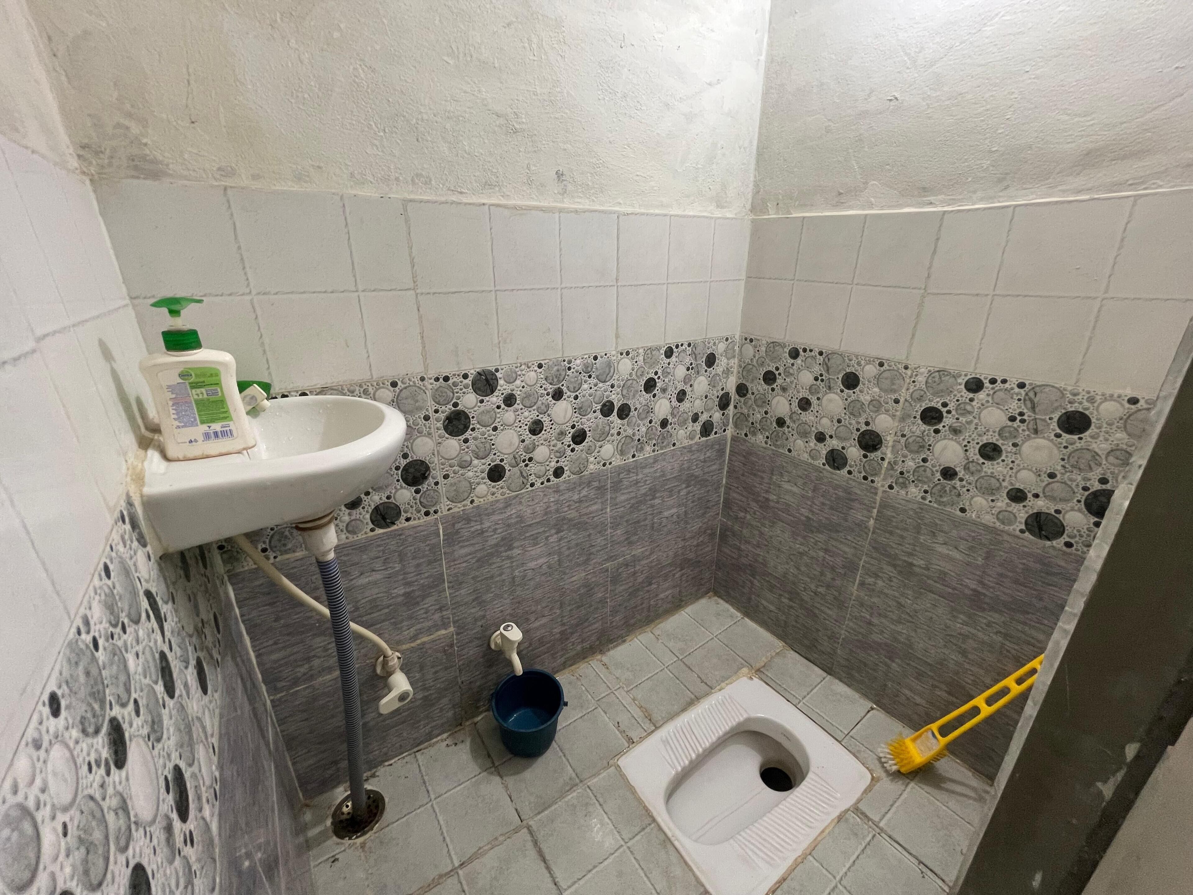 Family Double Room, Patio, Courtyard View | Bathroom