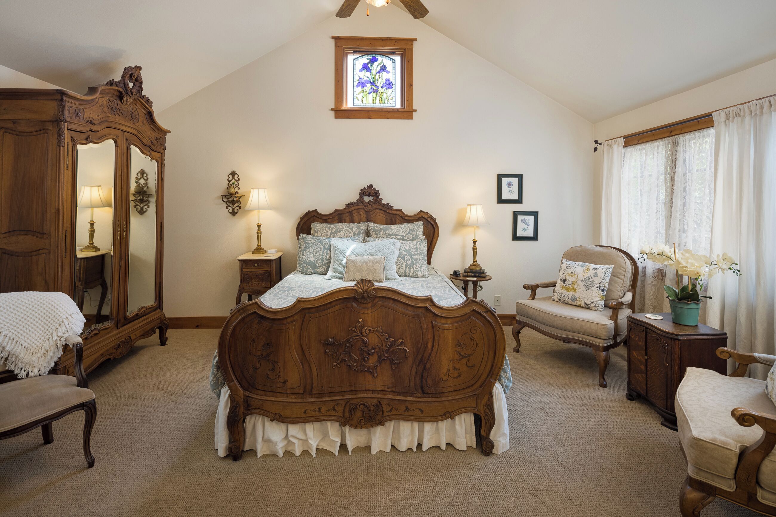 Kamer, uitzicht op vallei | Luxe beddengoed, bedden met traagschuimmatrassen