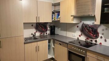 Fridge, oven, stovetop, dishwasher