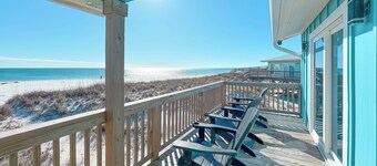 NEW! Beachfront 6BR Home With Panoramic Gulf Views, Game Room, Sleeps 26