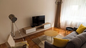 Appartement, vue fleuve | Coin séjour