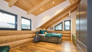 3 bedrooms, free WiFi, bed sheets - Log cabin chalet WoidSinn (Spiegelau)