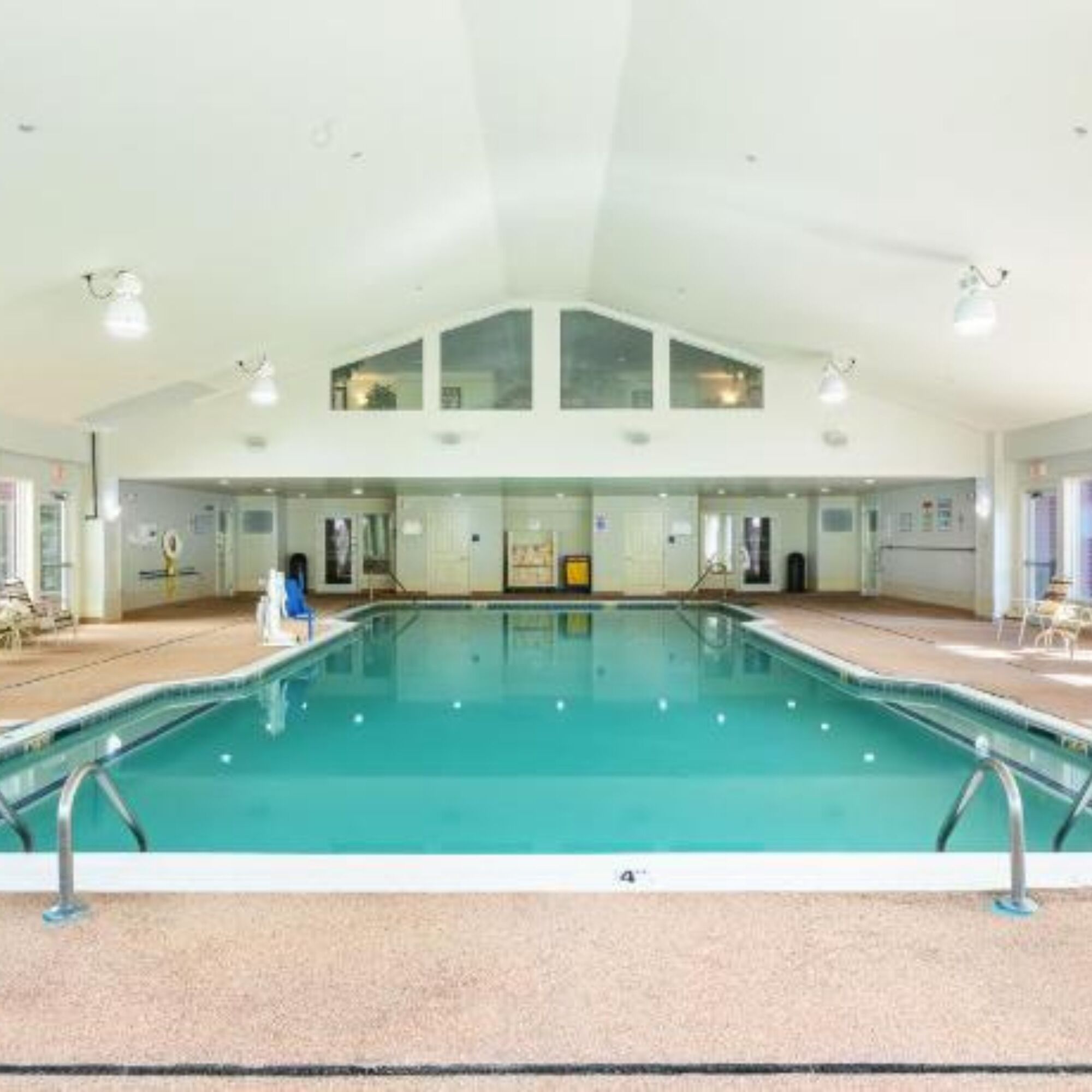 Indoor pool, outdoor pool