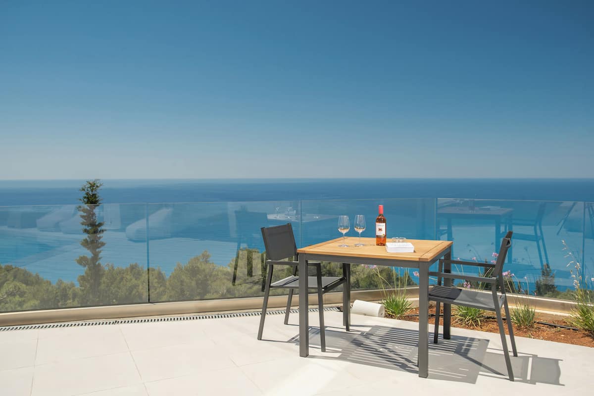 Suite, pool/sea view | View from room