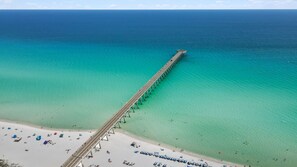 Beach nearby, sun-loungers, beach towels - New! Steps to Gulf, sweeping Santa Rosa Sound water views, pool, private balcony (Navarre Beach)