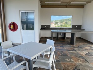 Outdoor dining - Brand new studio condo welcomes you to San Pancho, Nayarit, Mexico! (San Francisco)