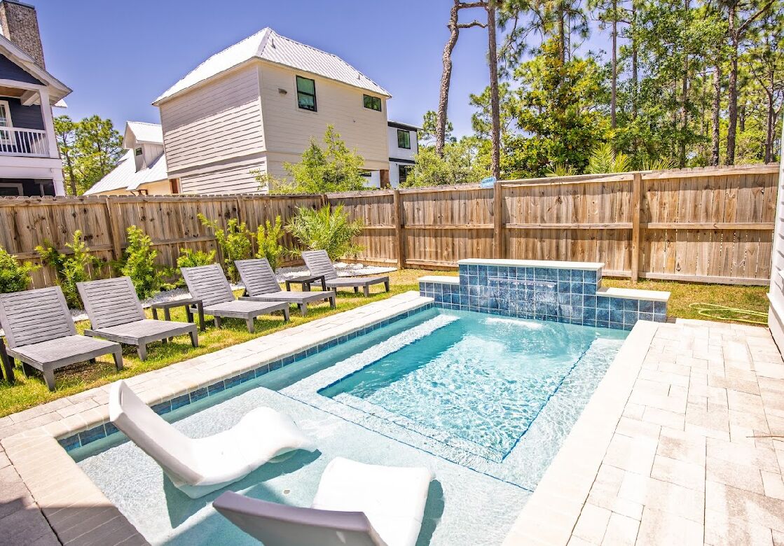 A heated pool