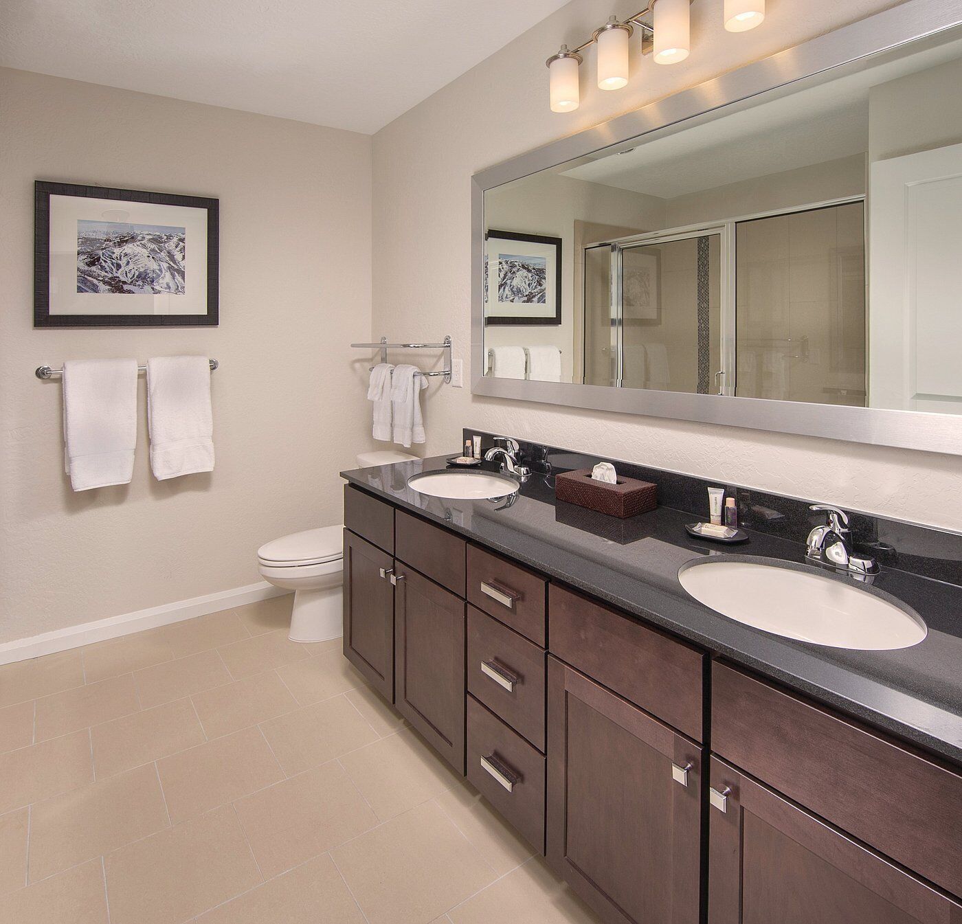 Towels, soap, toilet paper