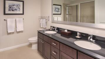 Towels, soap, toilet paper
