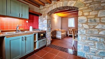 Premium Studio, Patio, Courtyard View | Private kitchen