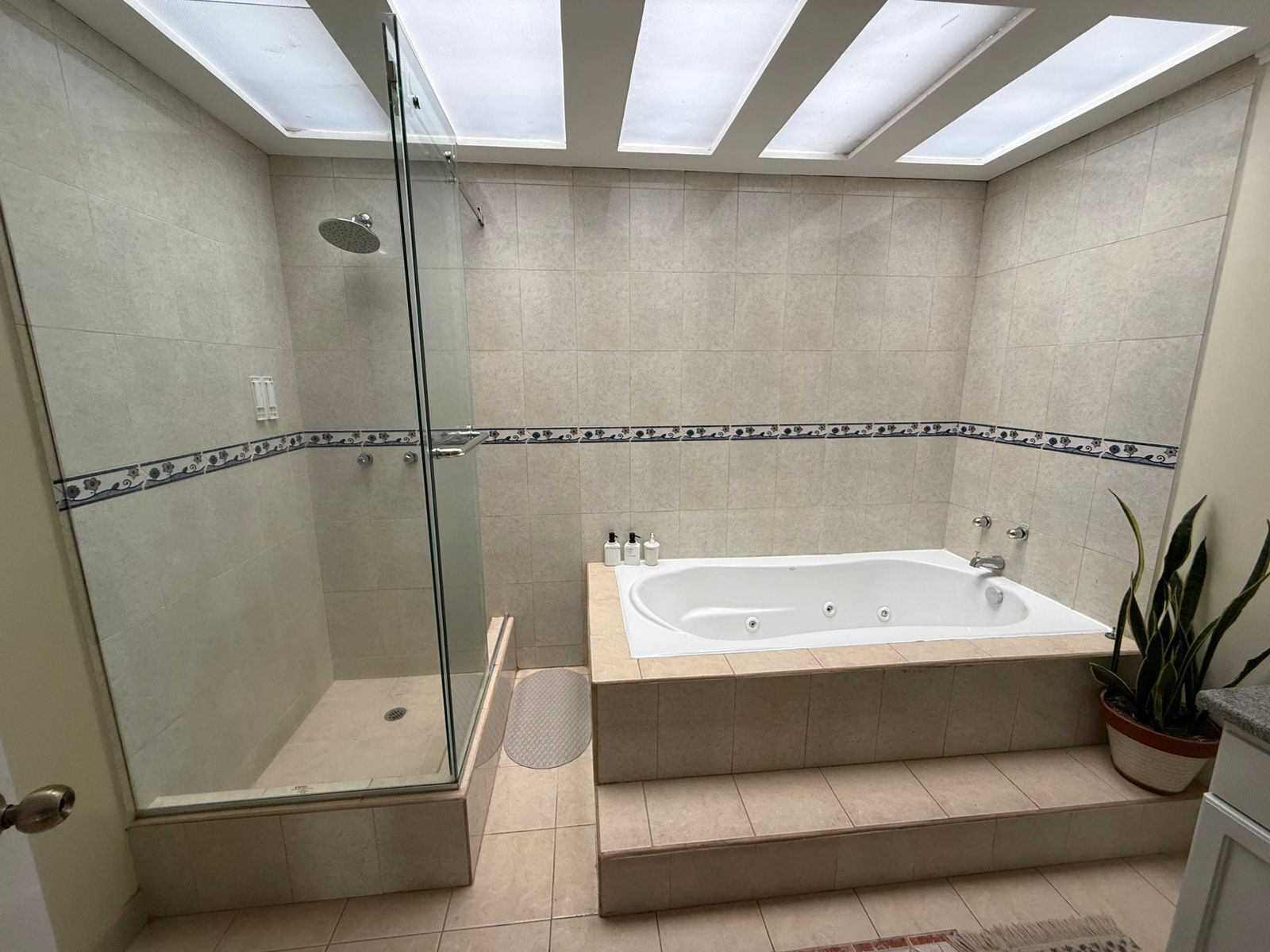 Casa familiare, balcone, vista giardino | Bagno | Set di cortesia gratuito, pantofole, sapone, shampoo