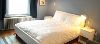 Two-Story Row House amidst Pittsburgh's East Liberty