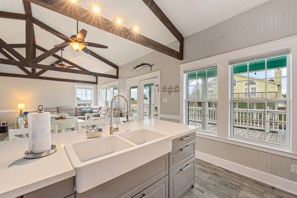 Interior - Canal-Front Retreat w/ Bay Access & TX Sunsets (Jamaica Beach)