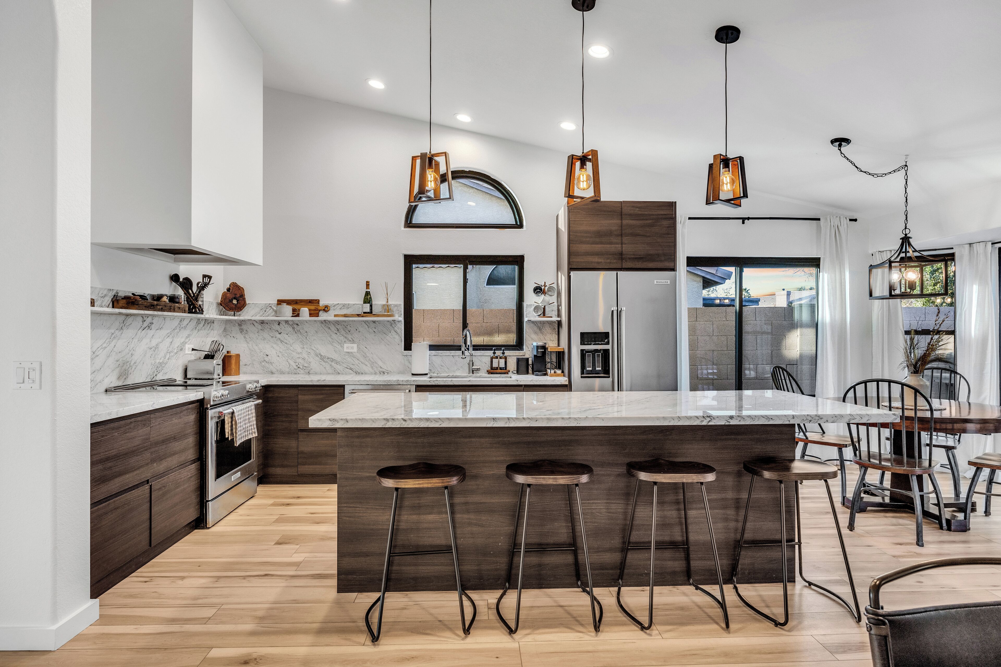 Microwave, oven, stovetop, dishwasher