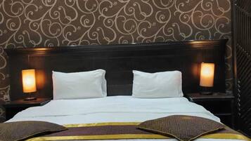 Apartamento estándar, vistas al valle | Ropa de cama de alta calidad y colchones con acolchado adicional