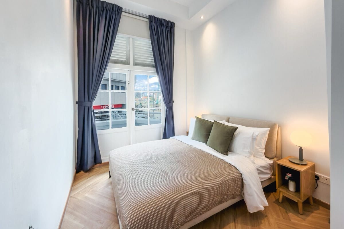 Family Apartment, 3 Bedrooms, Balcony, City View | Desk, laptop workspace, blackout curtains, iron/ironing board