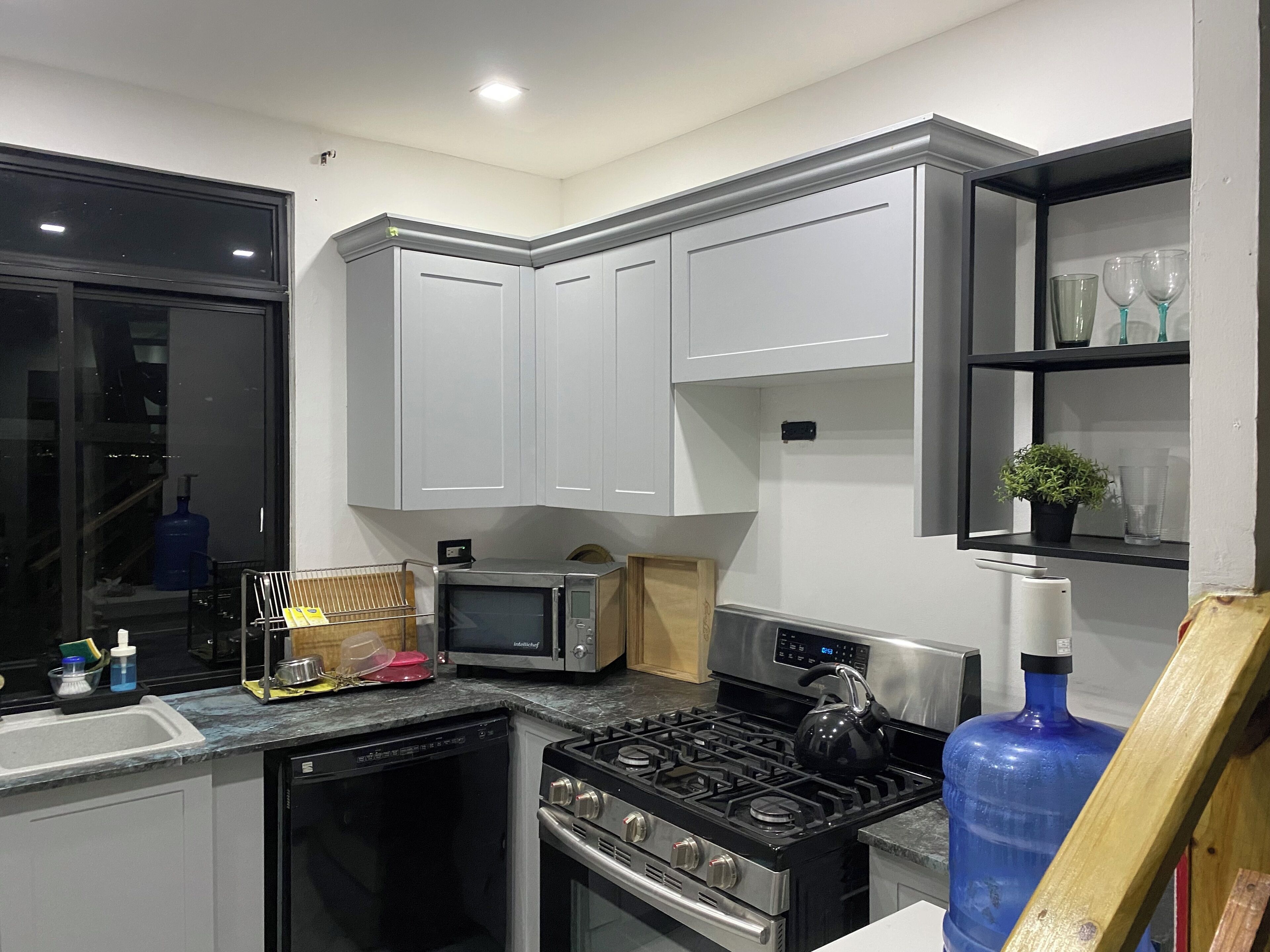 Microwave, oven, stovetop