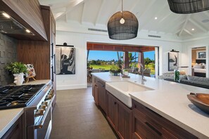 Fridge, microwave, oven, stovetop - 4BR I Kii Hale at Kukui ula Signature Retreat (Poipu)