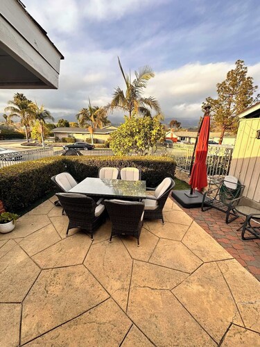 2-bedroom townhome in tranquil Santa Barbara with fitnes and game room in garage