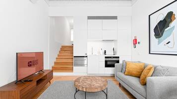 Apartamento (Deluxe Apartment) | Individualmente mobiliados, espaço de trabalho para notebook