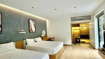 Desk, laptop workspace, free WiFi