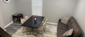 3-bedroom cozy apartment in quaint New York Mills with AC, washer and dryer.