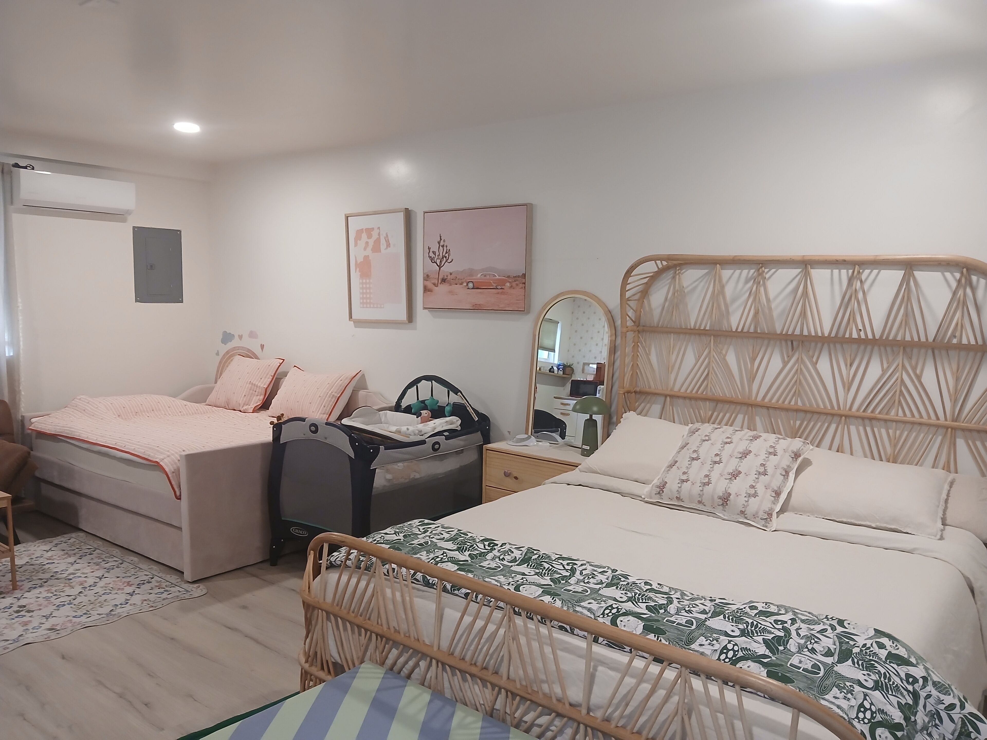1 habitación, cuna de viaje, wifi gratis y ropa de cama 