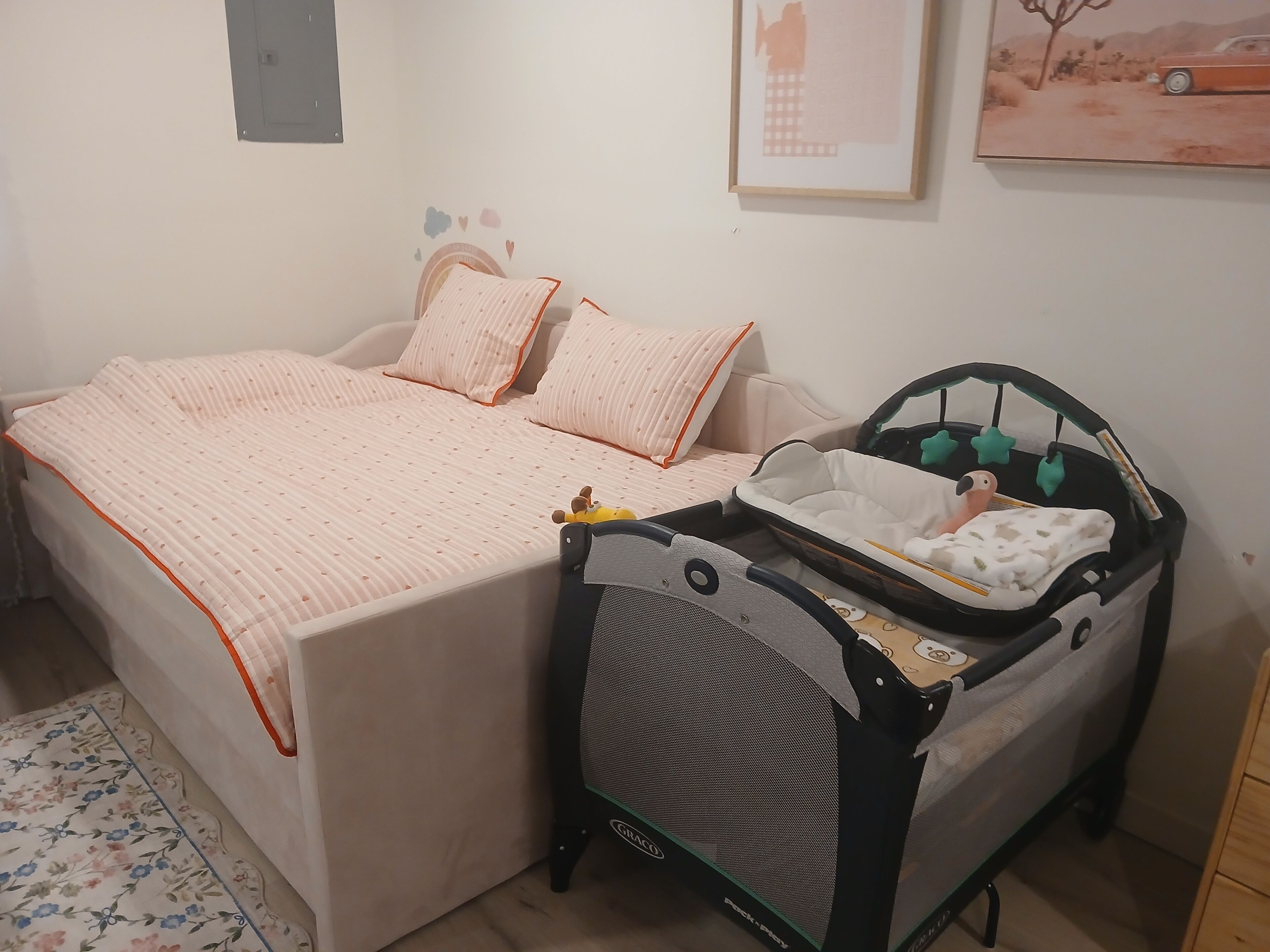 1 habitación, cuna de viaje, wifi gratis y ropa de cama 