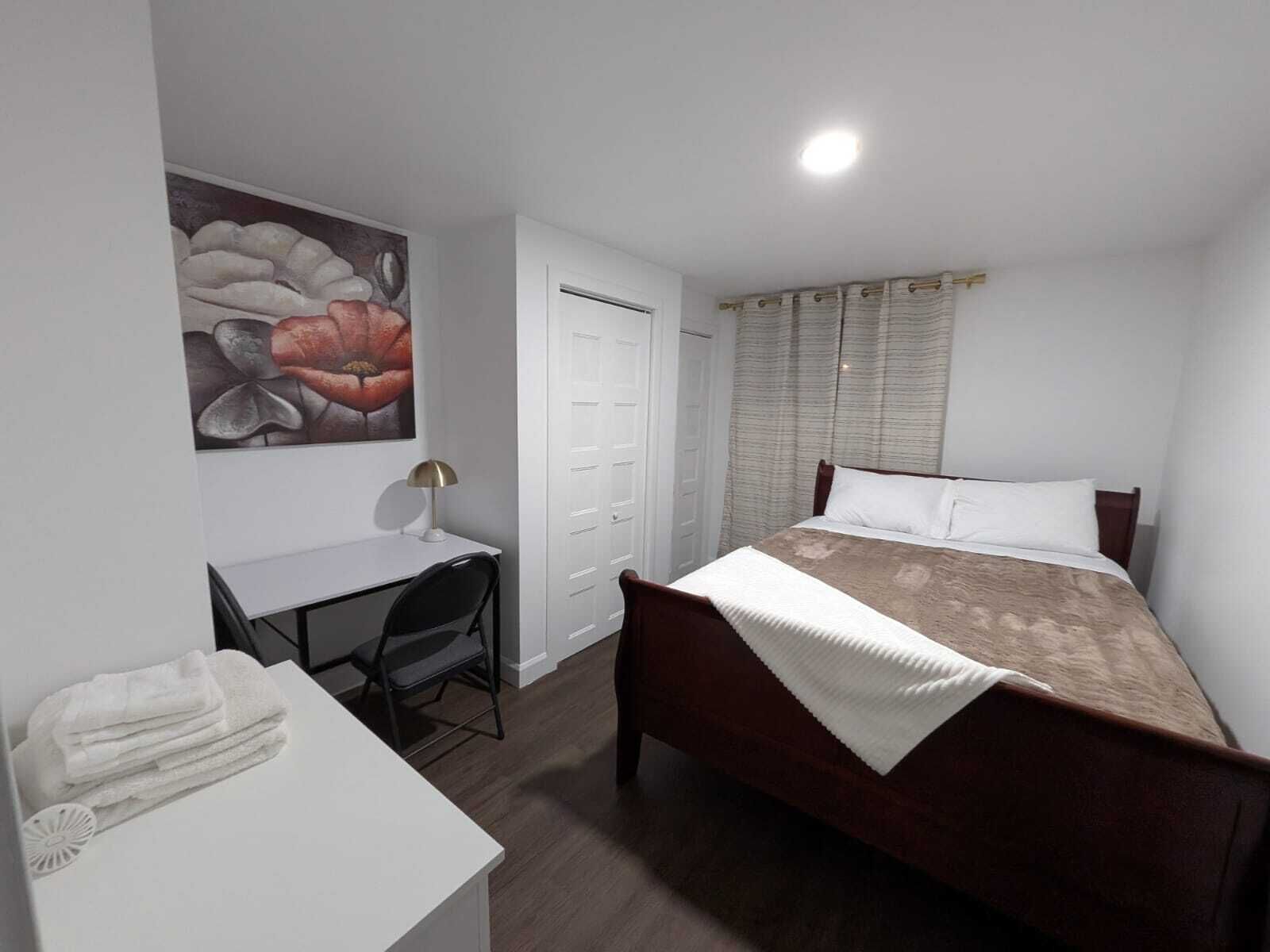 1 chambre, fer et planche à repasser, Wi-Fi, draps fournis